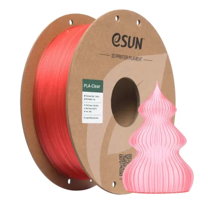 eSUN PLA-Clear — TRANSLUCENT WATERMELON RED