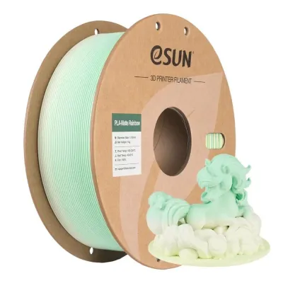 eSUN PLA-Matte Rainbow — YELLOW WHITE AQUA