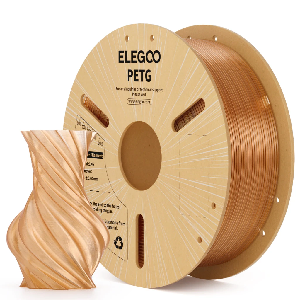 Elegoo PETG Translucent — Translucent Amber