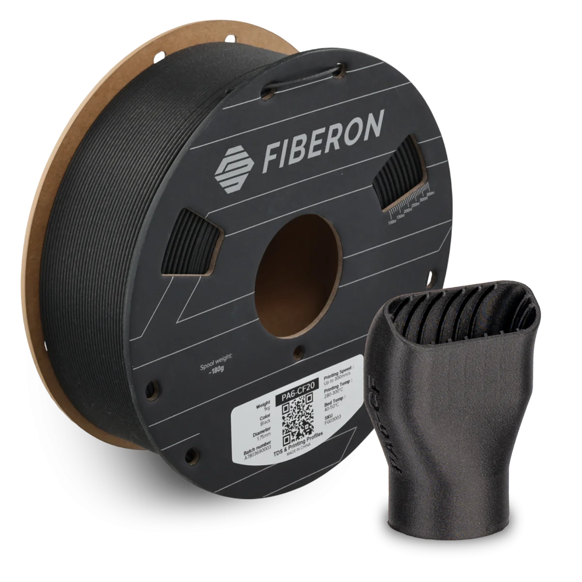 Fiberon PA6-CF20 — Black