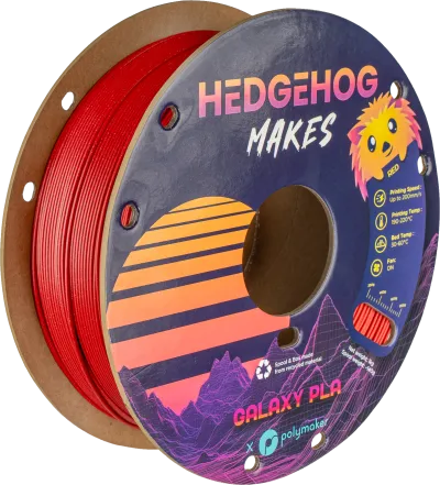 Panchroma PLA Galaxy — Hedgehog Makes - Galaxy Red