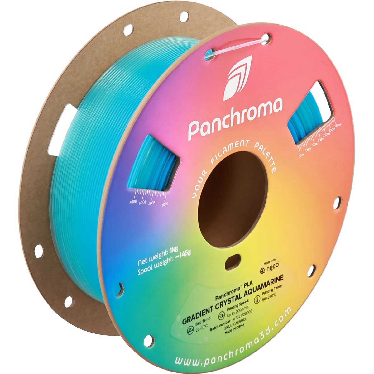 Panchroma PLA Gradient Crystal — Gradient Crystal Aquamarine