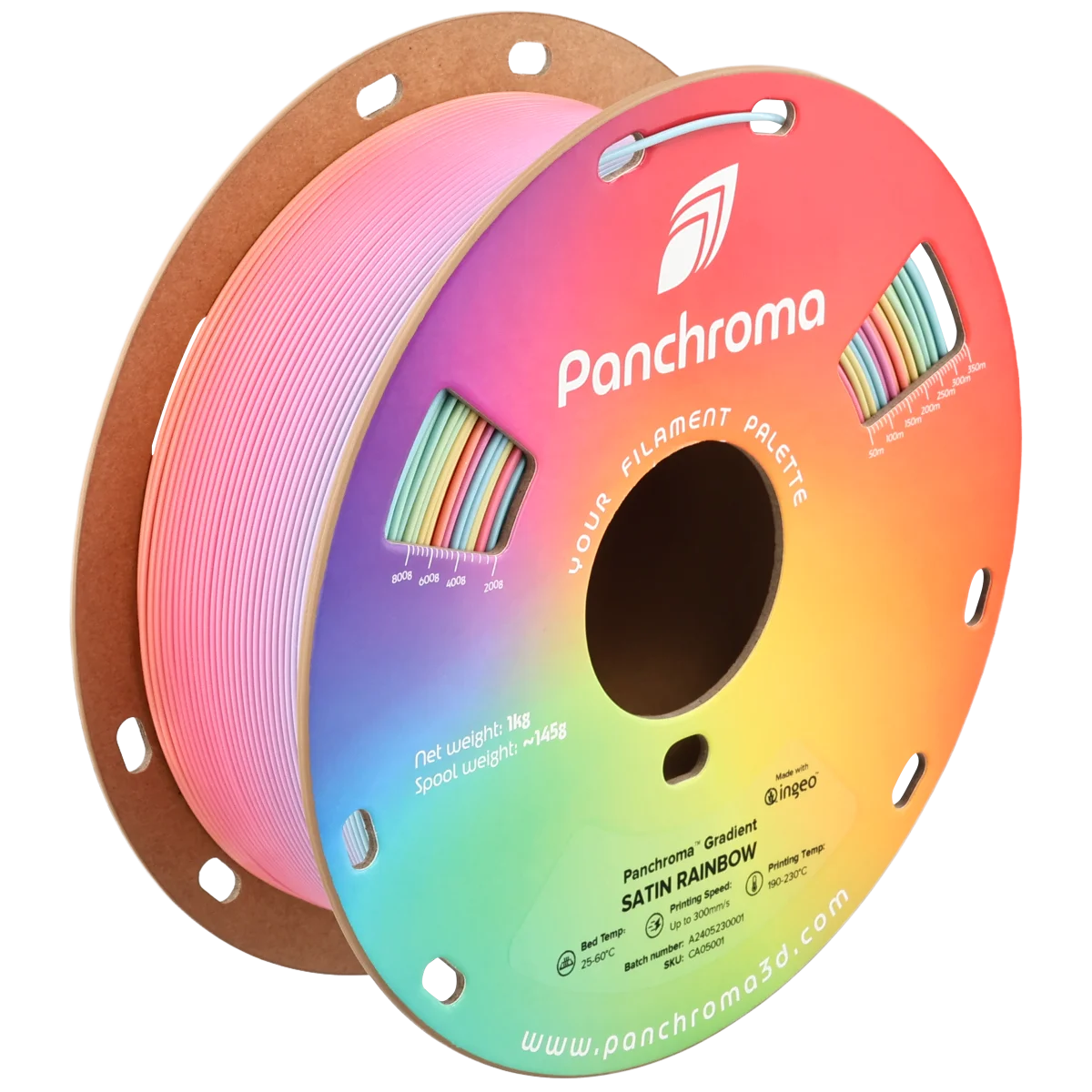 Panchroma PLA Gradient Satin — Gradient Satin Rainbow