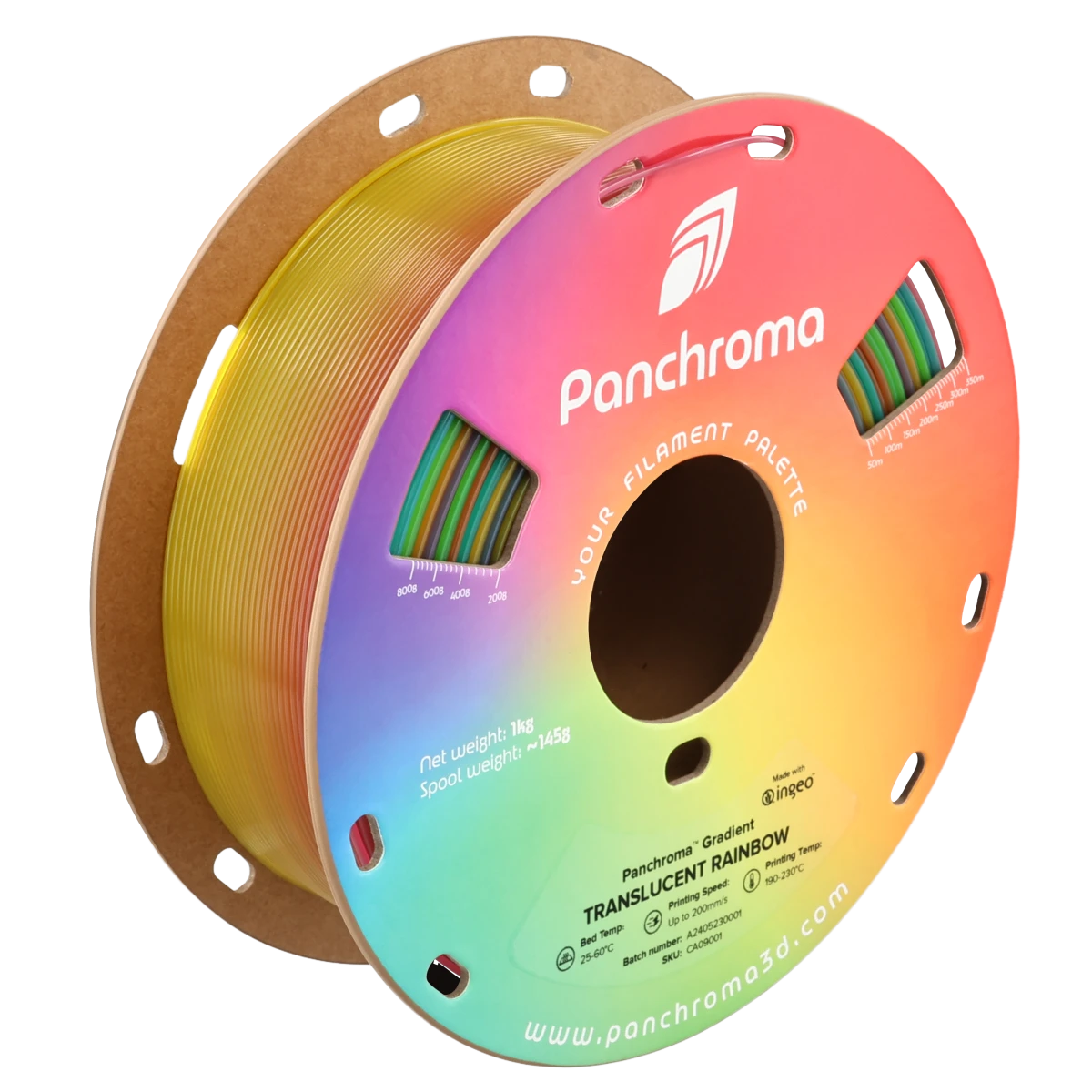 Panchroma PLA Gradient Translucent — Gradient Translucent Rainbow