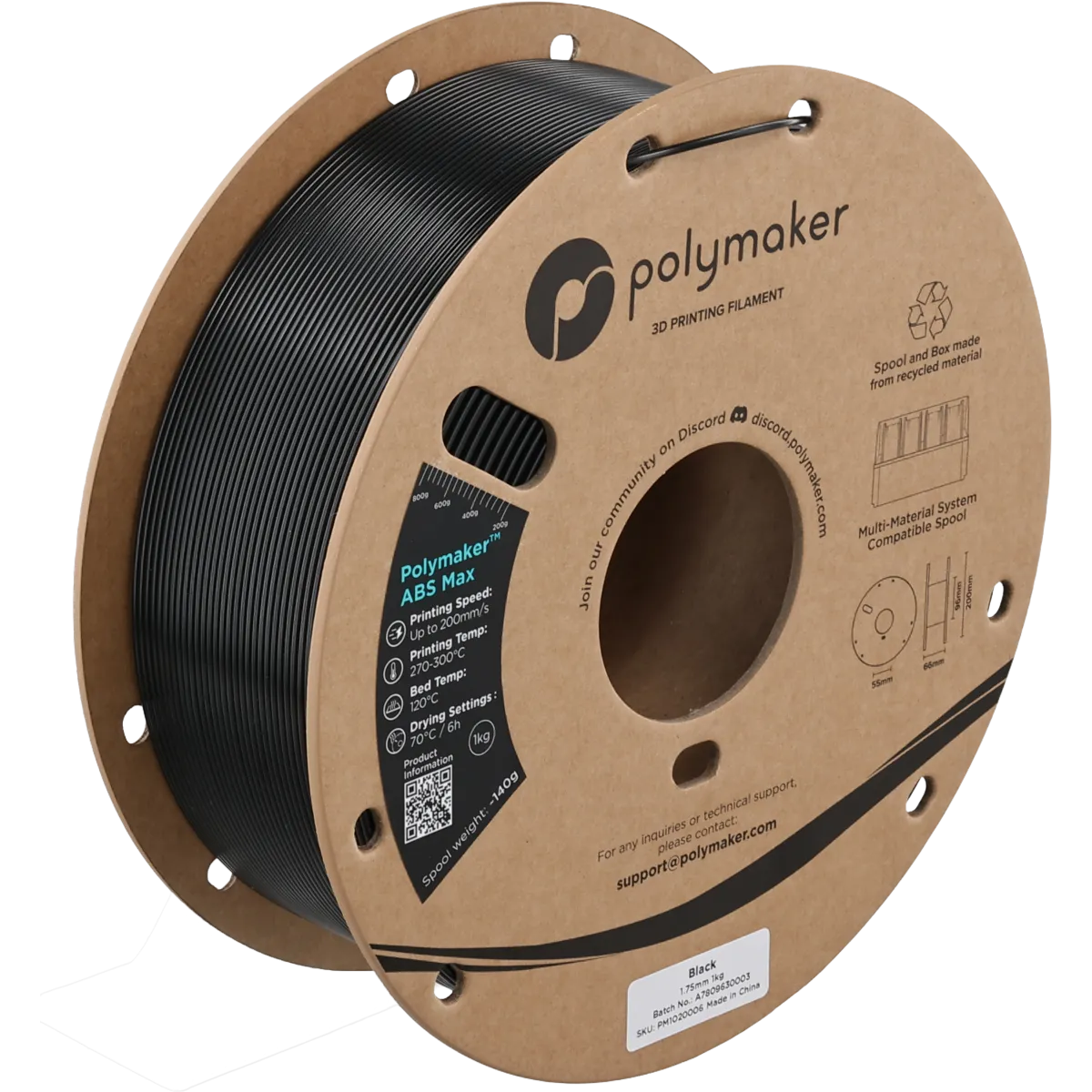 Polymaker ABS Max — Black
