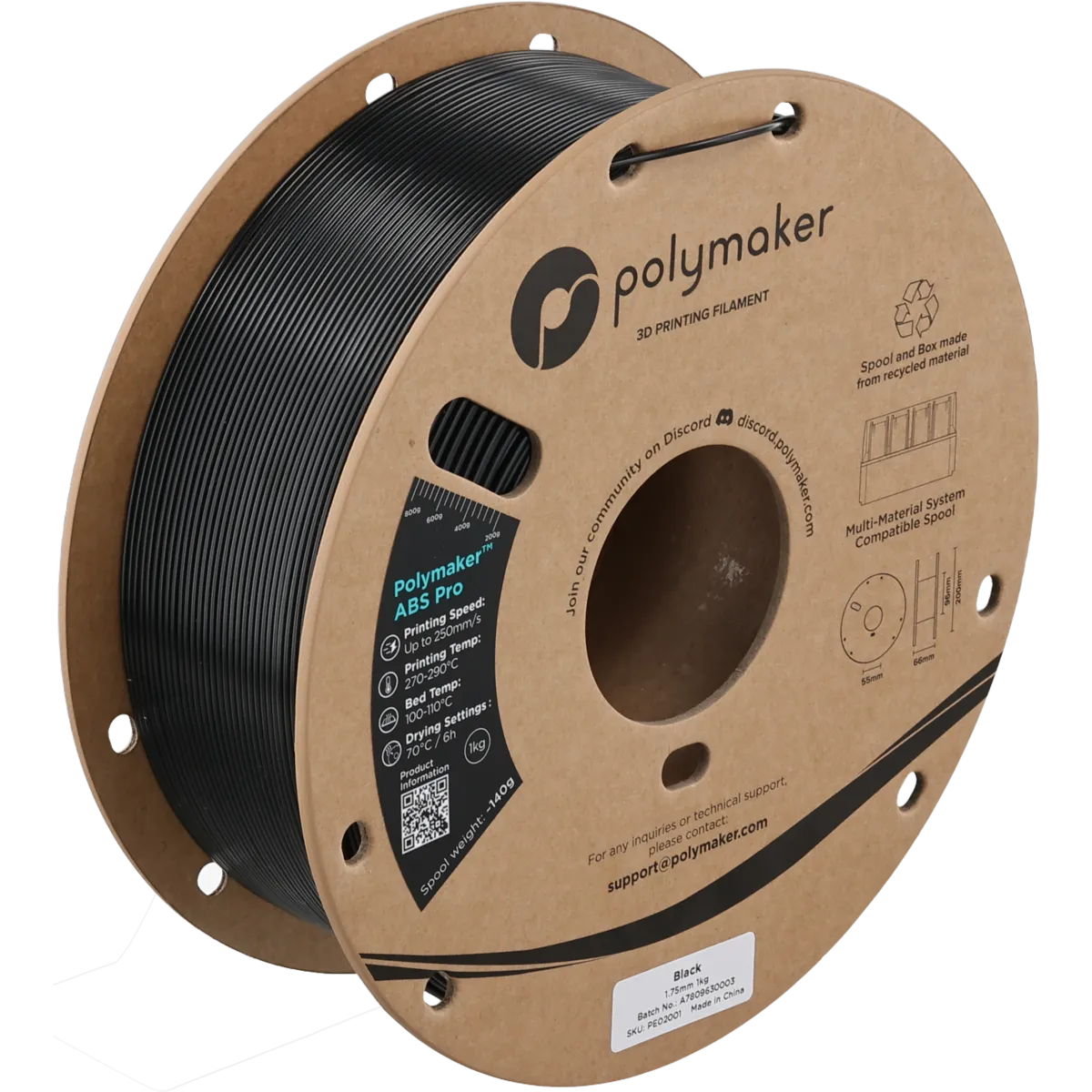 Polymaker ABS Pro — Black