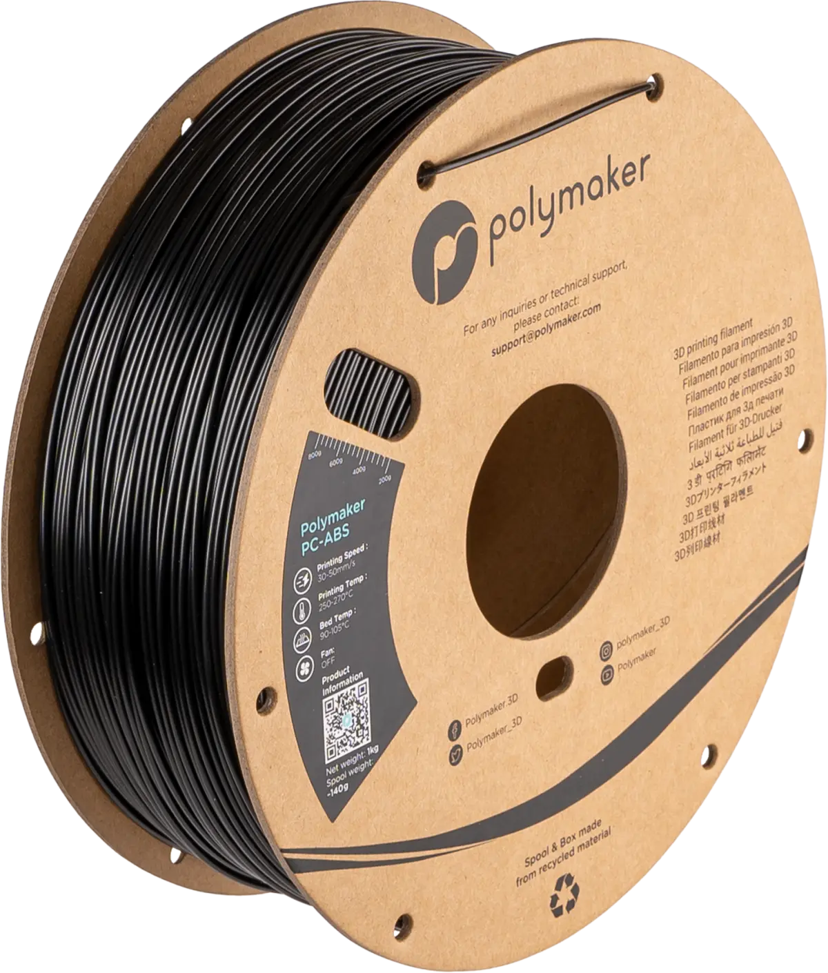 Polymaker PC-ABS — Black